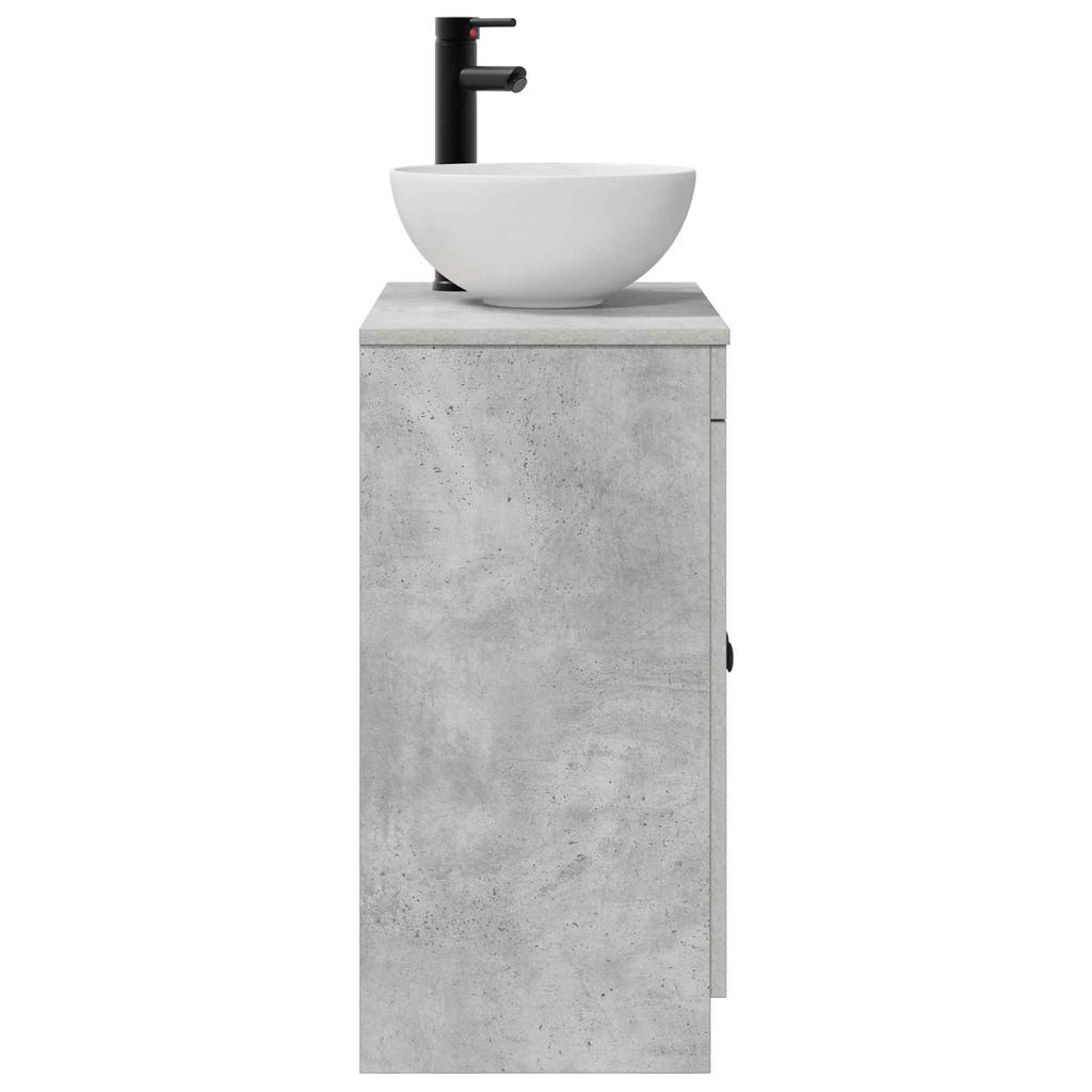 Bathroom Vanity with Sink Concrete Grey 54 x 35 x 83 cm