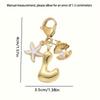 Golden 26 Letters Keychain Retro Backpack Pendant Unisex Bag Charm  Friends