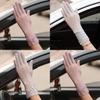 Womens Uv Sun Protection Gloves With Breathable Ice Silk For Driving And Outdoor Activities