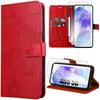 Protective Case - BOOLING - Samsung Galaxy A55 5G - Synthetic Leather - Butterfly Pattern