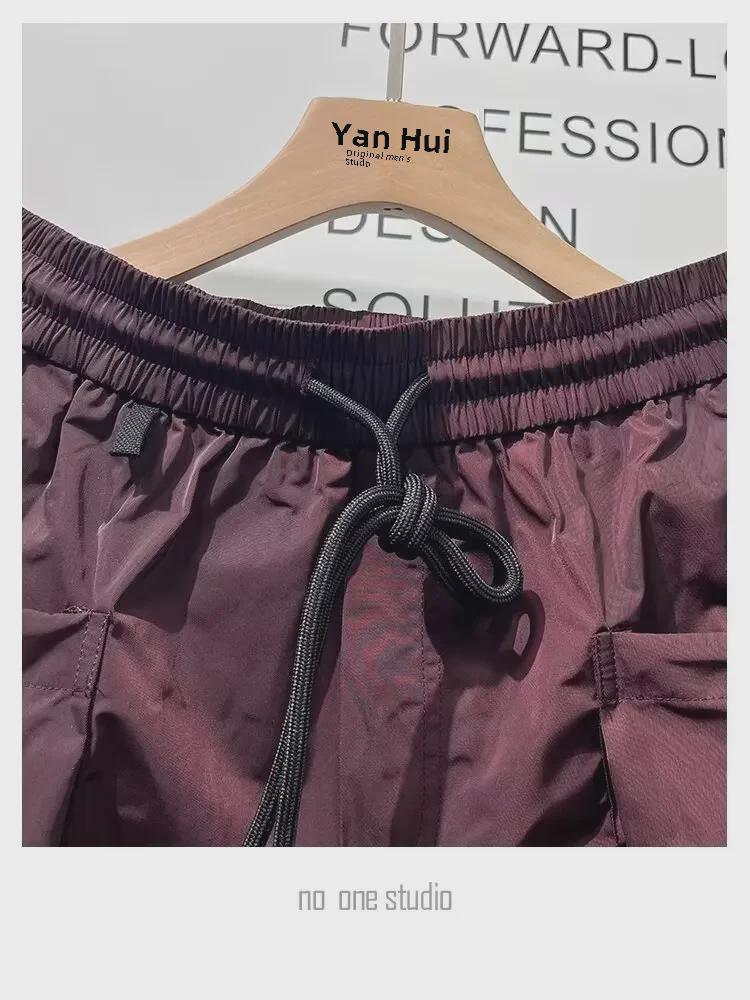 Men's Quick-Drying Casual Loose Multi-Pocket Work Shorts