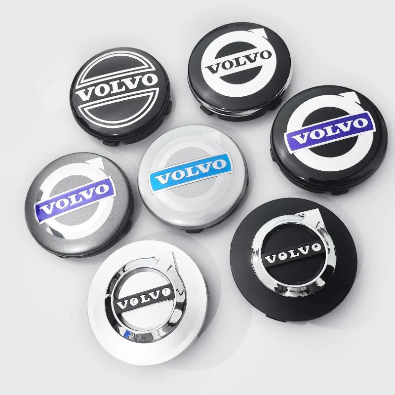 4 st 64 mm VOLVO-märke Bilhjulnavkåpa För Volvo XC60 V70 S60 XC90 S80 V40 XC70 V50 Fälgnavkåpa Dekorationstillbehör