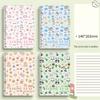 1pc A5 Cartoon Line Coil Notebook Hard Cover Kawaii Korean Stationery School Supplies for Students Back To School