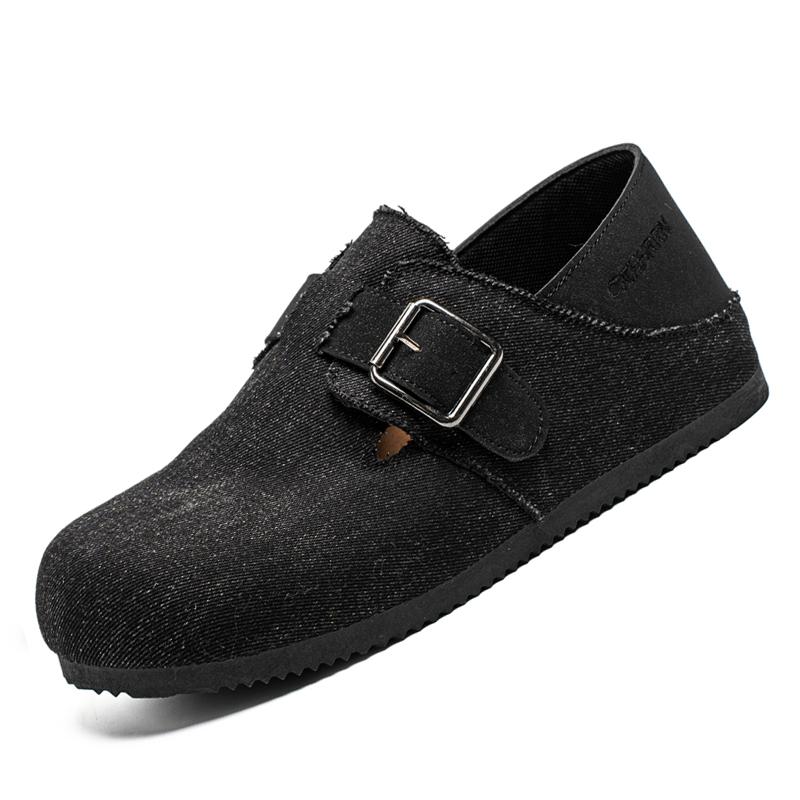 Men Denim Slip On Mule Shoes Big Size Washed Casual Clog Loafers Lightweight Summer Walking Shoes for Outdoor Daily Wear 39
