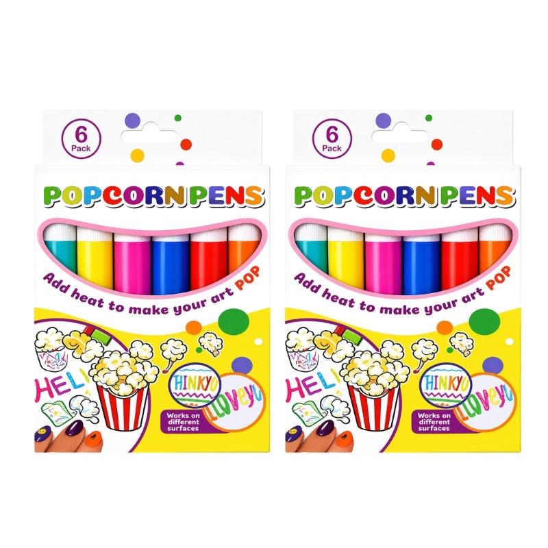 3D Bubble Craft Pen Puff Paint Pen for DIY Crafts and Card Decoration, Bubble Effect Puff Pen for Creative Projects