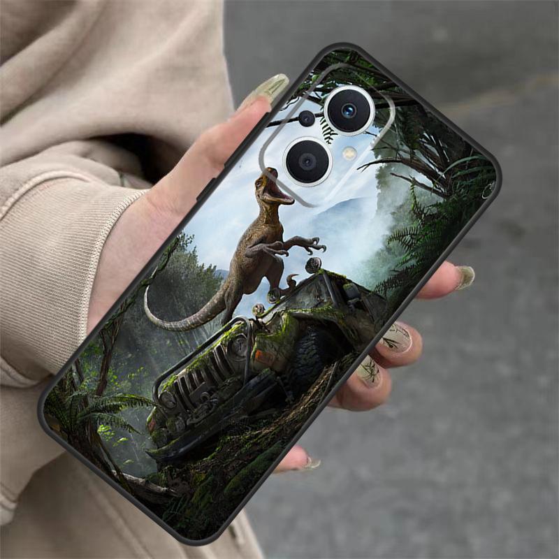 Dinosaur Case For OPPO Reno 8T 13F 14F 12F 11F 10 12 13 14 Pro 7 8 Lite OPPO Find X8 X6 X9 Pro Cover