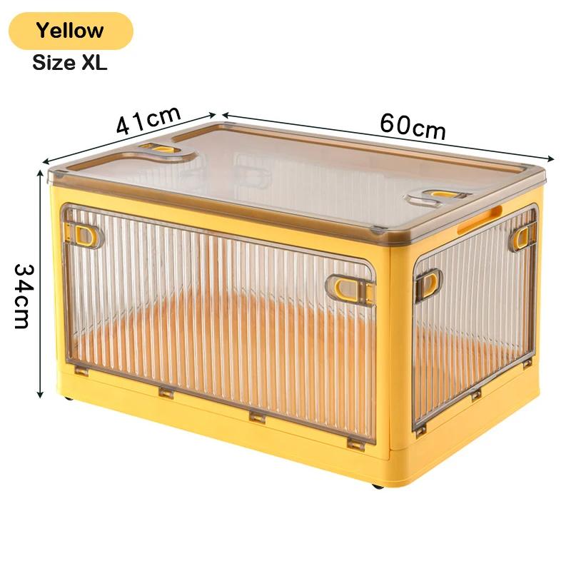 BGRORIO Foldable Storage Box Closet Organizer With Wheels Stackable Sundries Organizer Clothes Quilts Toys Books Storage Box