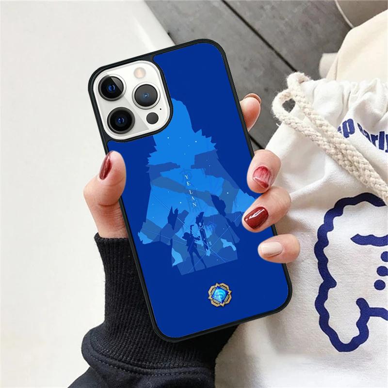 

Genshin Impact Yelan Phone Case For iPhone 17 Air 15 16 Cover 11 13 14 Pro Max 12 Plus Max Fundas iPhone 11pro max