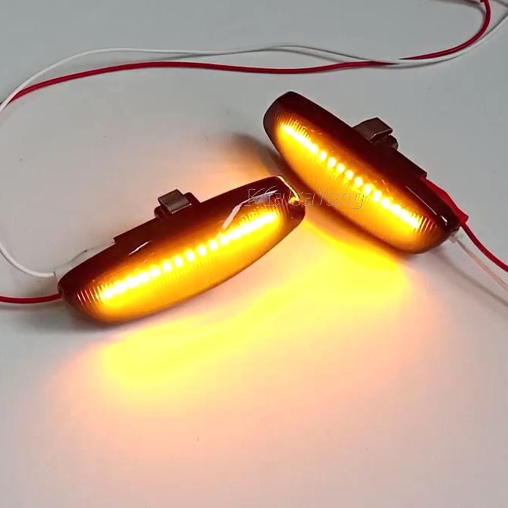 For Peugeot 207 308 3008 5008 RCZ For Citroen C3 C4 C5 DS3 DS4 Car LED Dynamic Turn Signal Blinker Side Marker Fender Light