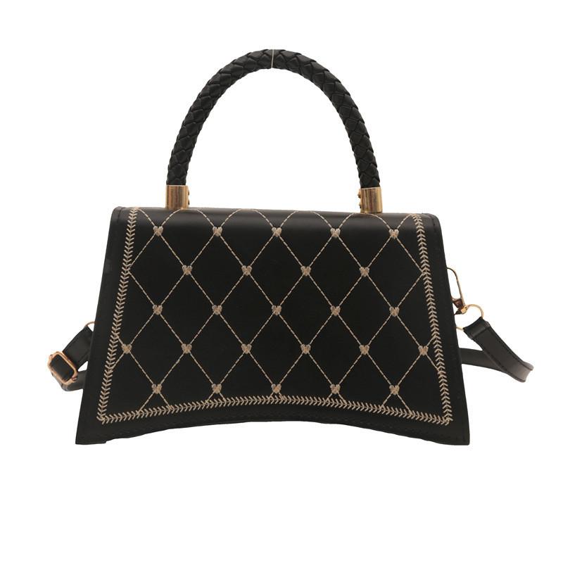 Elegant Quilted Pu Handbag For Women In Stylish Colors For Autumn Winter Trends чёрный