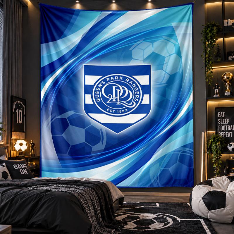 Wall Hanging Tapestry Queens Park Rangers Football Print Cloth for Living Room Bedroom Home Decor