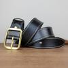 Men'S Belt Washed Retro Handmade Copper Needle Buckle First Layer Cowhide Leather Belt Men'S Casual Jeans Belt