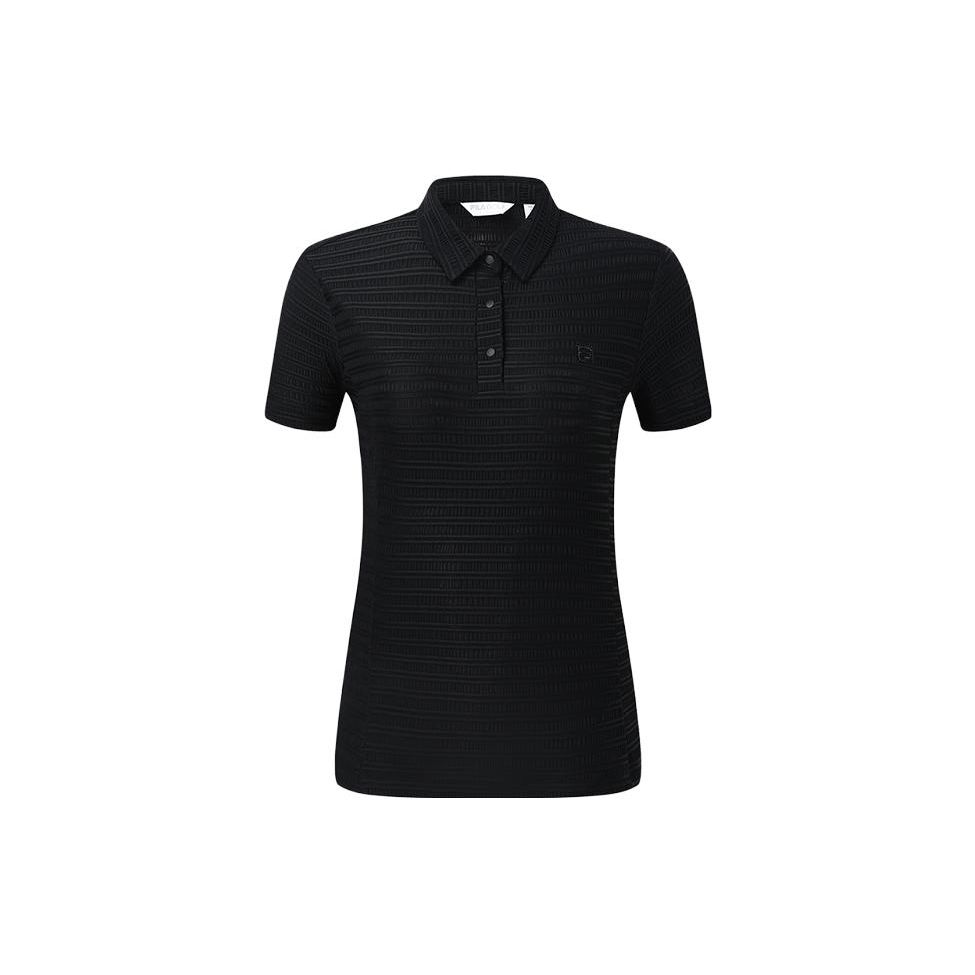 

Fila Однотонная женская рубашка-поло для гольфа, топы, глубокий черный A11W325112F-BK S