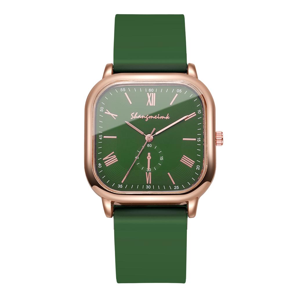 Mode Quadrat Damen Quarz Uhr Lässiges Silikonarmband Damenuhren Reloj Mujer