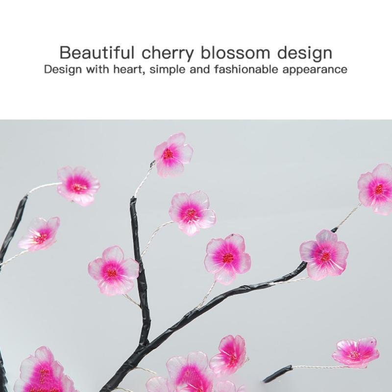 Cherry Blossom Tree Lamp LED Light Heart Tree Light LED Light Battery USB B