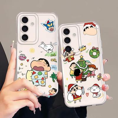 Case for Samsung Galaxy A55 A23 A33 A52 A52 A31 A26 A24 A36 A13 A54 A15 A34 A35 A56 A50 A25 A51 A16 Phone Cute Crayon Shinchan