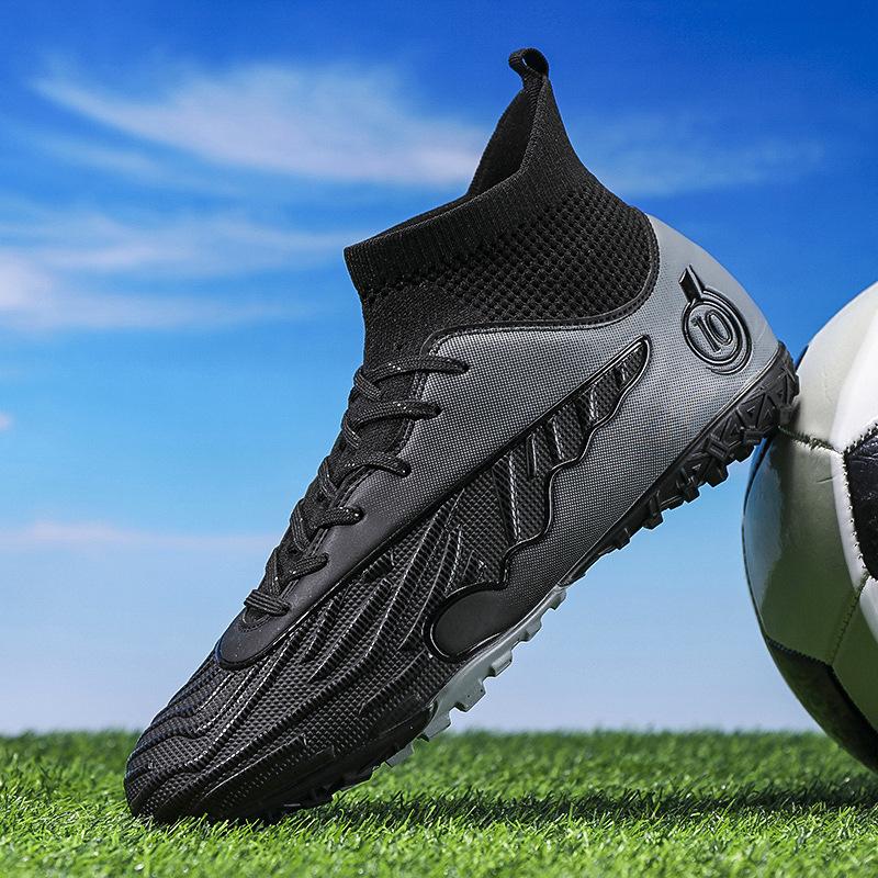2025 New Football Shoes Men's and Women's High-top Long Nails Broken Nails Student Campus Football Game Training Shoes 2025