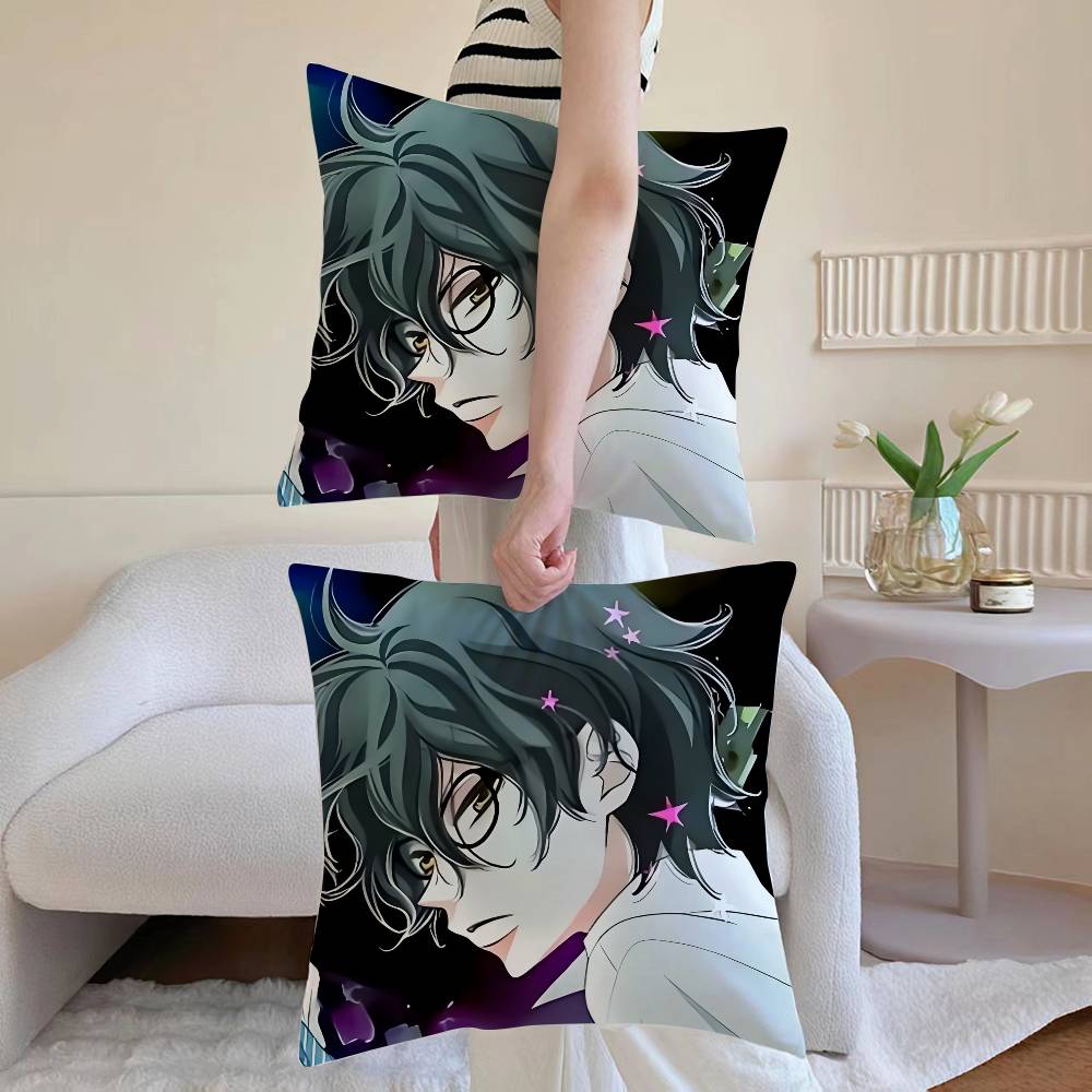 S-Sakaki Momo Anime Pillow Case Sofa and Living Room Decorative Cushion Covers Dust-proof and Mite-proof Invisible Zipper