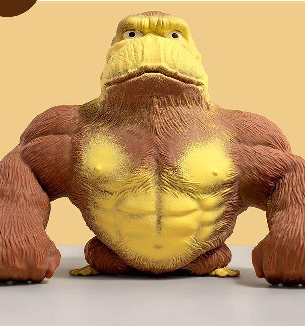 

Артефакт декомпрессии King Total Gorilla забавная маленькая кукла забавная скульптура из песка пресс декомпрессионная вентиляционная игрушка