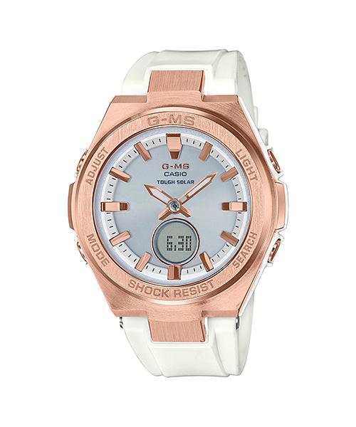 

Casio Men s Stainless Steel 100M Water Resistant Analog Shock Resistant Quartz Watch MSG-S200G-7A білий
