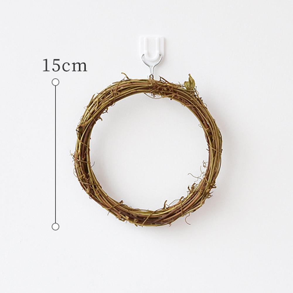 Easy to Shape Rattan Ring Artificial Flowers Garland  Perfect for Home Christmas Decor 10cm/15cm/20cm/25cm/30cm/40cm