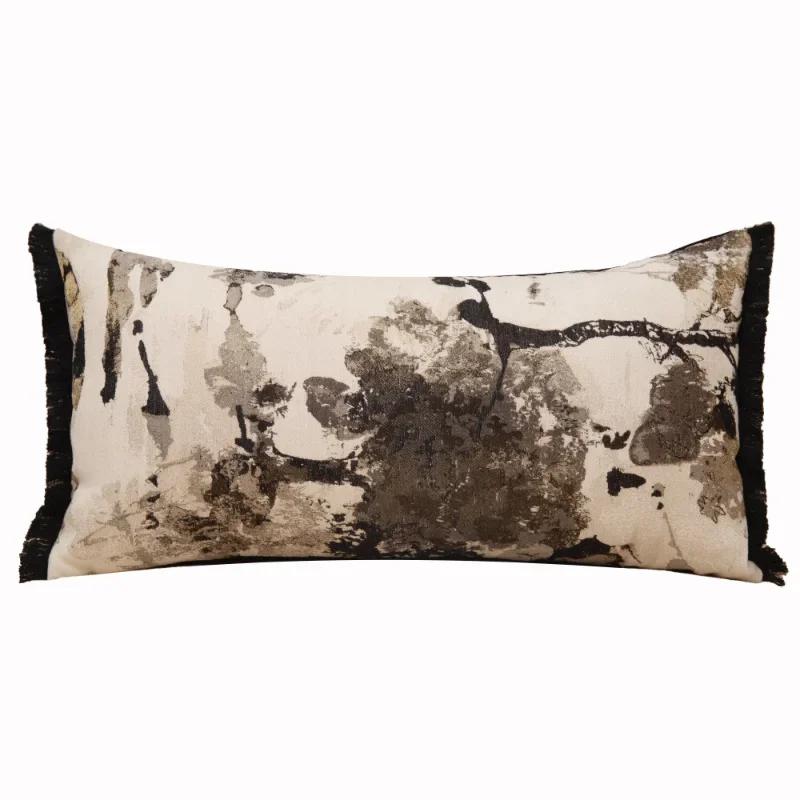 Middle Ancient Style High-end Living Room Sofa Decoration Cushion Cover Exquisite Tiger and Cheetah Pattern Pillowcase