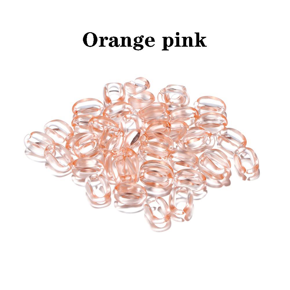 50 sztuk/partia 16*11mm kolorowe akrylowe ogniwo łańcucha naszyjnik dla naszyjnik DIY bransoletka Making plastikowe ogniwa łańcuszka tworzenia biżuterii