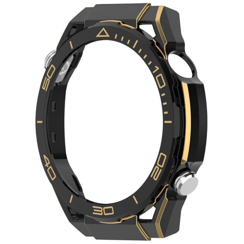 

Shockproof Protective Cover Easy installs & Remove Smartwatch Accessory Easy installs & Removal for Watch Watch GT5 золотий/чорний