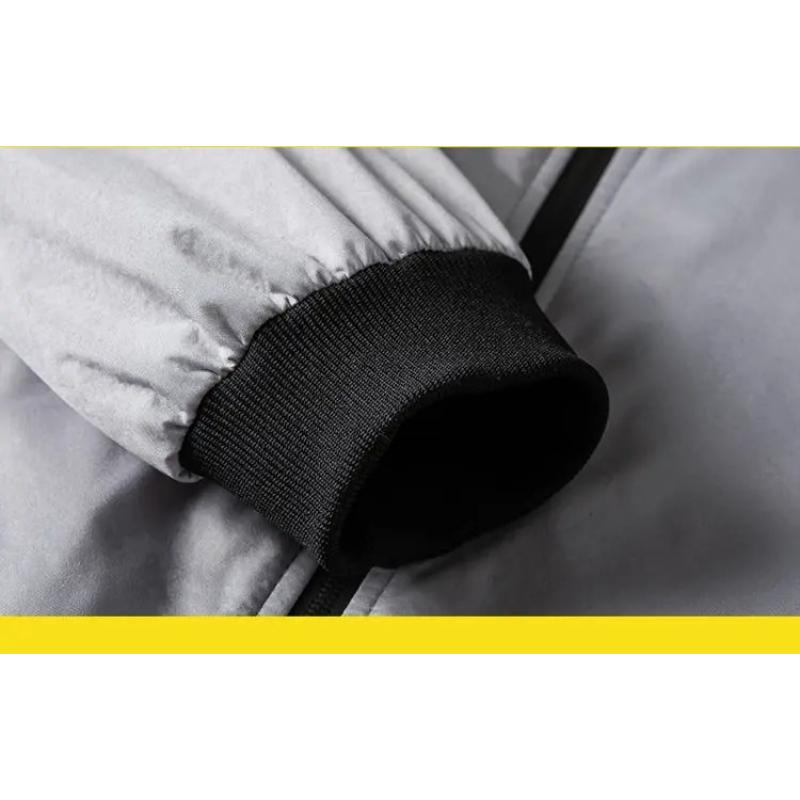 Leichte Windjacke für Herren, Frühlings- und Herbstjacke, Mantel, winddicht, für den Außenbereich, lässig, stilvoll, mit Reißverschlusstasche