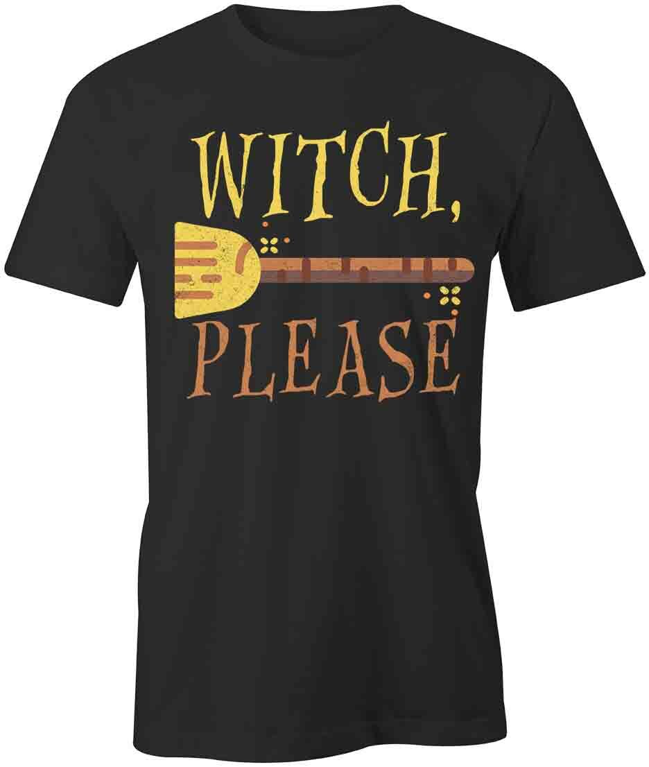 WITCH PLEASE TShirt Tee Short-Sleeved Cotton CLOTHING HALLOWEEN S1BCA251 S
