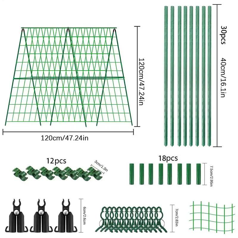 Cucumber Trellis For Raised Bed Arched Metal Trellis Raised Bed Vegetable Support Frame Gardening Grow Support Frame For Tomato