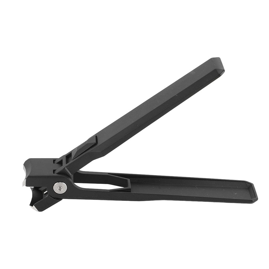 Nail Clipper with File Black Ultra Thin Stainless Steel Large Flat Toenail Clipper for Fingernail To
