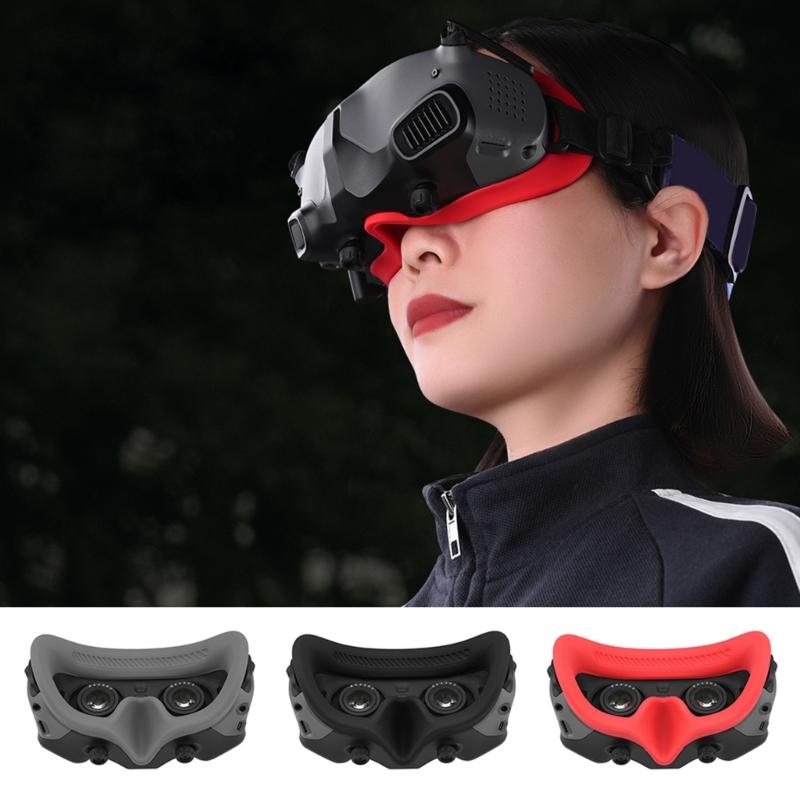 Silicone Anti-Sweat Face Eye Pad Cover Pressure-relieving Head Strap Headband for DJI Avata FPV Headset Accessories