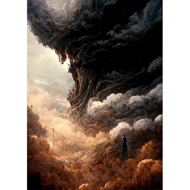Abstract Outer World Storm Traveler Prints Poster Canva Painting Modern Wall Art Picture For Living Room Bedroom Home Decoration