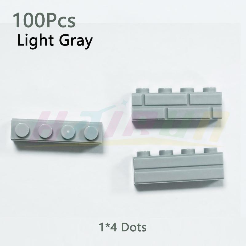 Non-Toxic 100Pcs Building Block Simulation City Moc Wall Brick Building Block Model Building Accessories Castle Construction Kids Toys