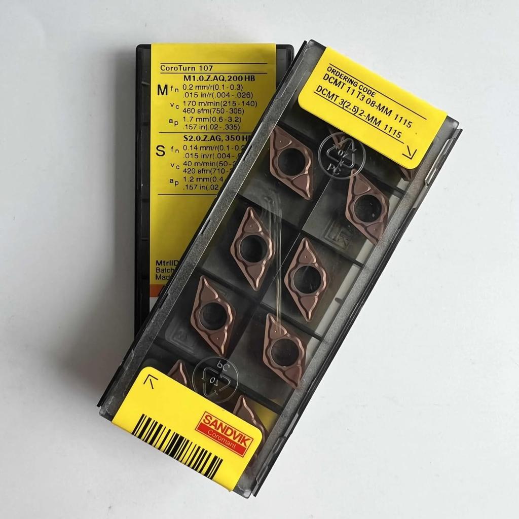 Original Sandvik / DCMT11T308-MM 1115 /Carbide CNC Blade 10 PCS