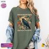 Funny Crows Before Bros T Shirt Support Your Local Murder Vintage Raven Feminist Unisex Dark Academia Trendy