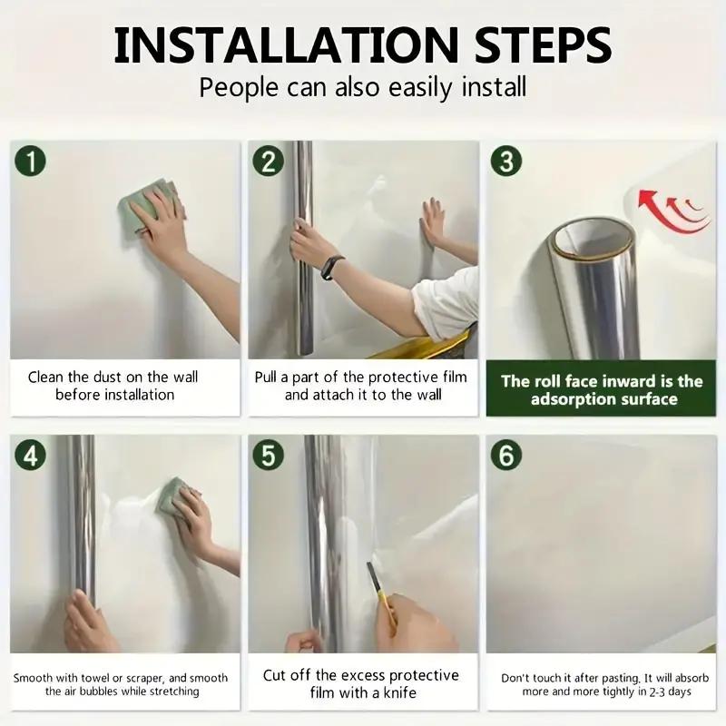 High Quality Waterproof Oil Proof Transparent Wall Stickers Kitchen Stove Wall Stickers Heat-Resistant Useful Wall Stickers