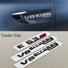 3D ABS Black Car Letters Logo E63S E63 V8BITURBO 4MATIC Fender Side Badge Rear Trunk Emblem Decals For Mercedes Benz AMG E63 S
