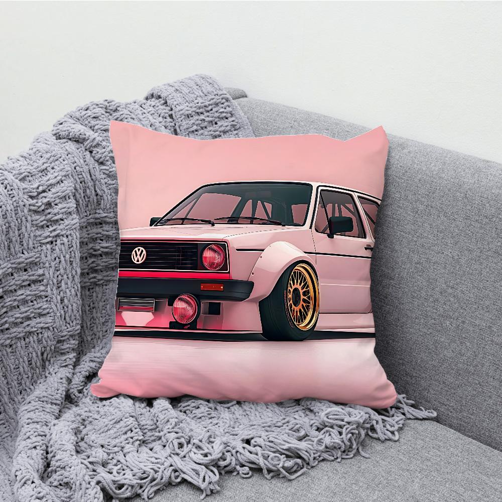 G-Golf G-GTI Car Pillow Case Soft Cushion Cases for Farmhouse Sofa Decor Home Decorations and Protector Pillow Case