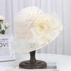 Retro French Hat Socialite British Summer Sun Hat Lace Flower Basin Mesh Sunshade Fisherman Style For Women