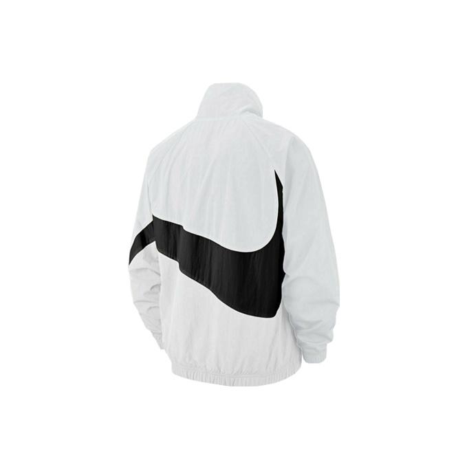 Nike Giacca Tessuta con Zip Intera con Motivo Geometrico Giacche da Uomo Bianco AR3132-100