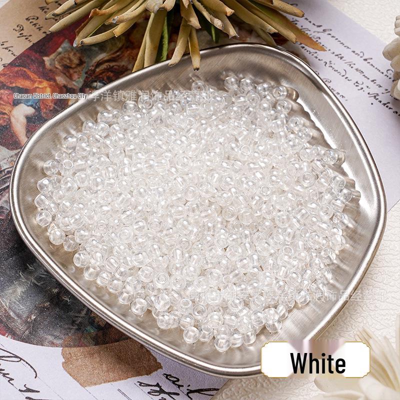 4mm Gold-Revealing Glass Rice Beads for DIY Jewelry: Bracelets, Necklaces, Hairpins, Tassels