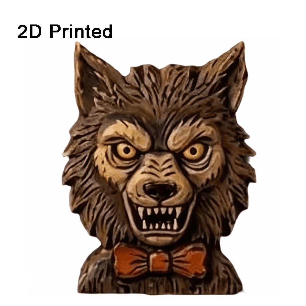 Wolf Ghost Figurine Gothic Witch Statue Decoration Rustic Style Desktop Decorations Christmas