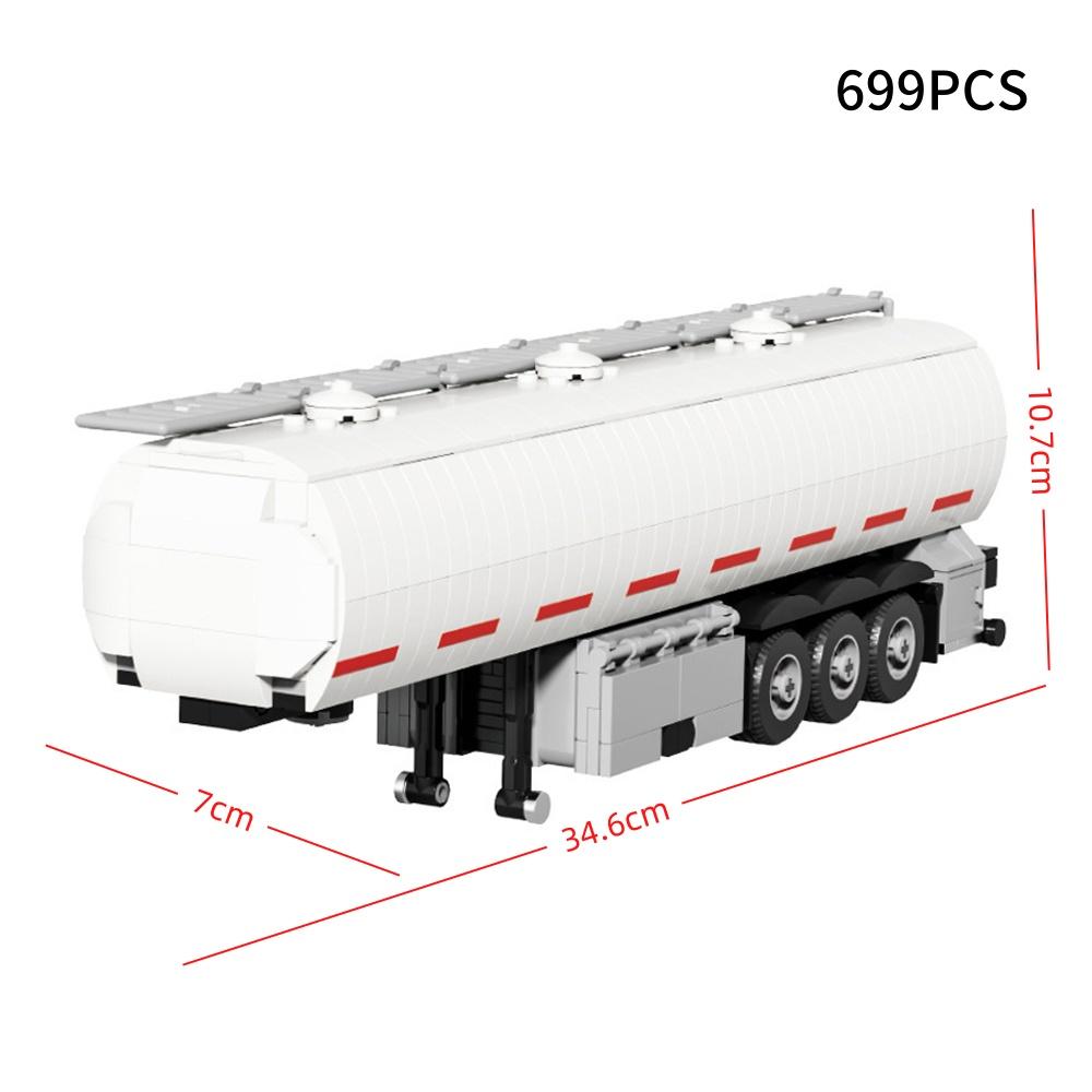 European Style Truck Building Block Tank Container Combinations, Ideal Gift for Car Enthusiasts' Collection and Model Building