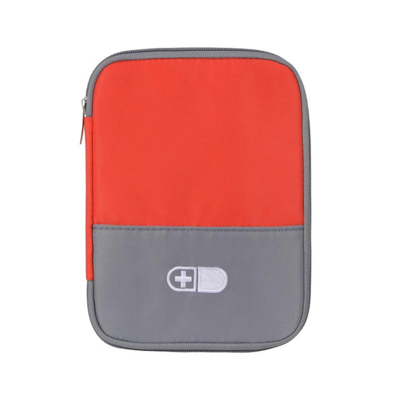 

M-Large Capacity Portable First Aid Pouch - Durable Emergency Kit Bag Travel-Friendly Medicine Storage Organizer помаранчевий