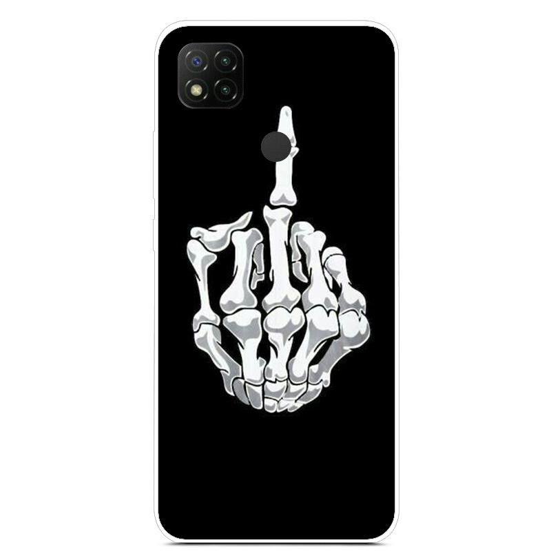 Cute Art Line Daisy Case For Xiaomi Redmi 9C Phone Case Slim Tpu Back Cover For Xiaomi Redmi 9C 9 C NFC Funda PocoC3 Soft Bumper