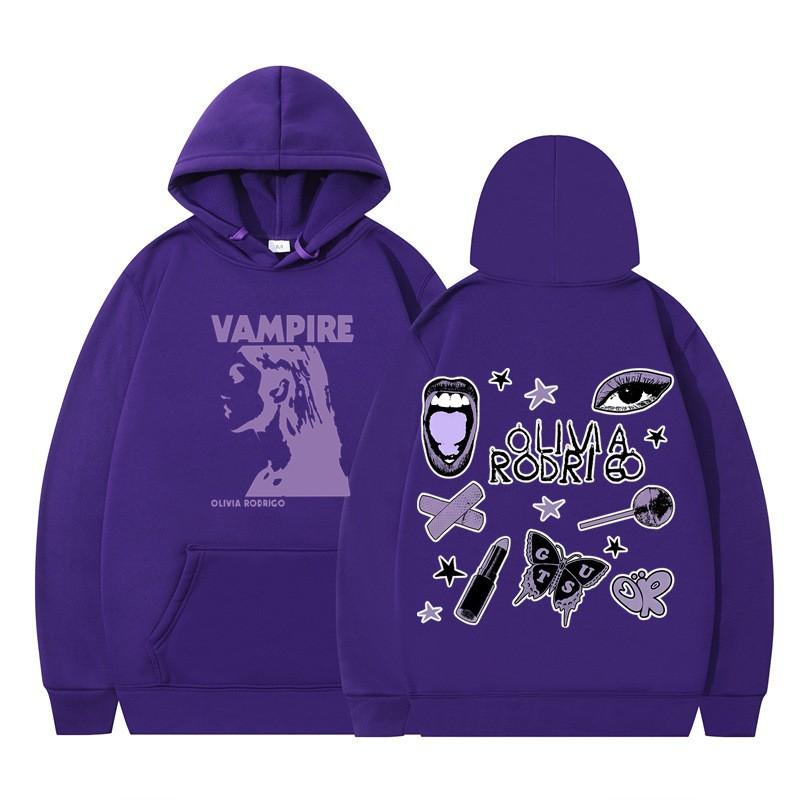 Olivia Rodrigo Graphic Hoodie Women Men Teens Loose Fit Cotton Blend Winter Warm Pullover Sweatshirt