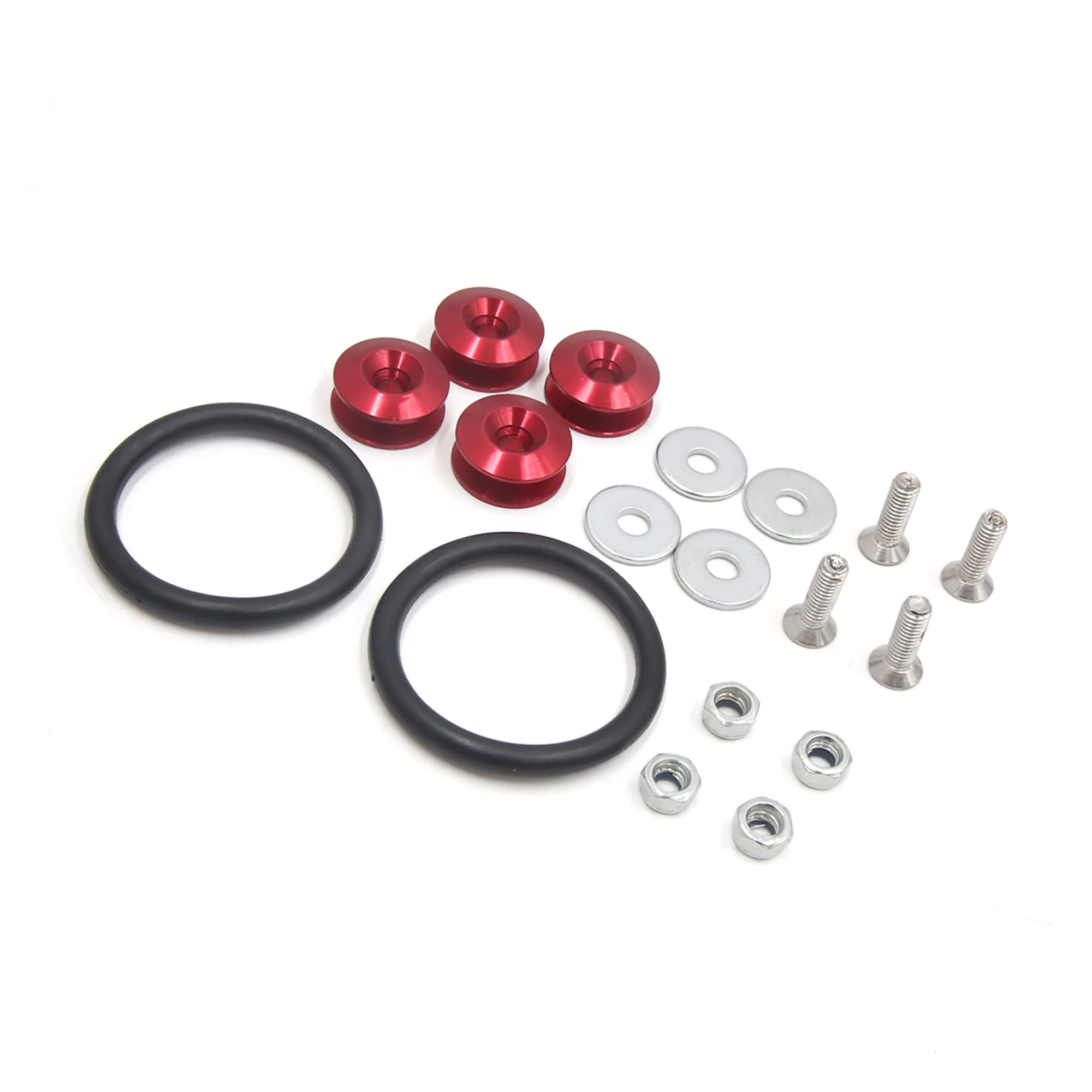 

ACROPIX Quick Release Car Bumper Trunk Fender Hatch Lid Fastener Kit Universal Red 8pcs червоний