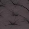 VidaXL Coussin de plancher de palette Coton 120x80x10 cm Anthracite